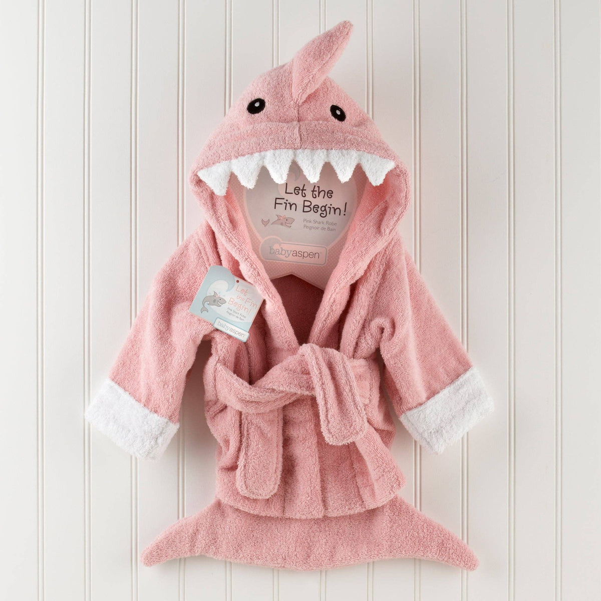 Shark Robe Let the Fin Begin Pink Shark Robe – Hydrangea House & The Shops at ...