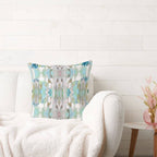 Layla Decorative Abstract Modern Art Throw Pillow: 18x18