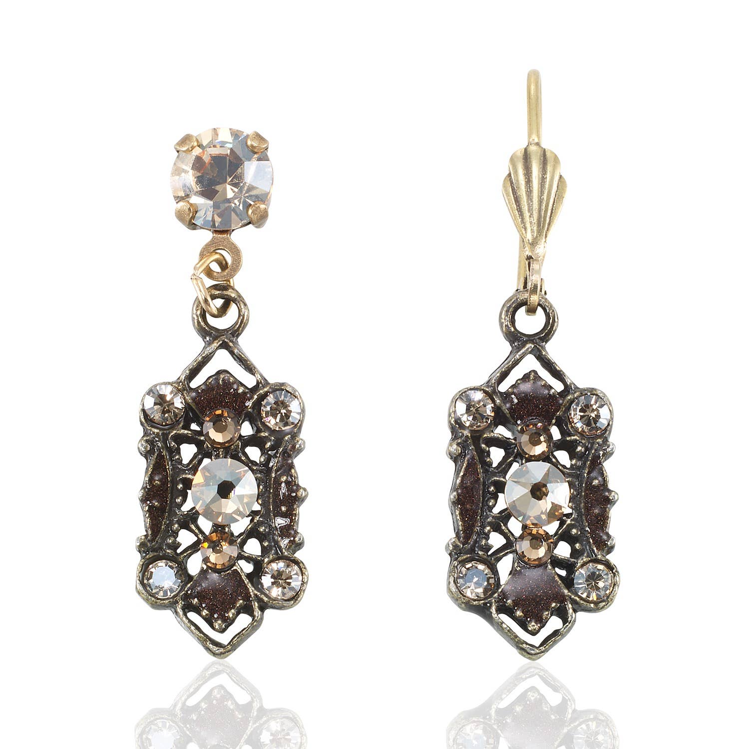 Vintage Inspired Crystal Collar Earring