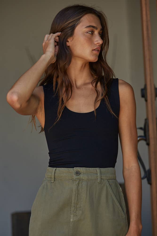 Black Double Tank