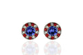 Americana Crystal Halo Earrings