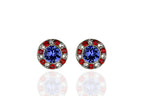 Americana Crystal Halo Earrings