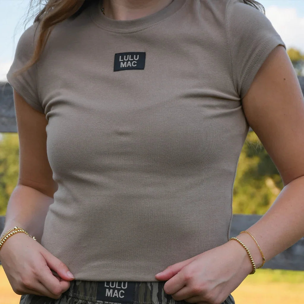 LuLu Mac Baby Doll Top - Taupe