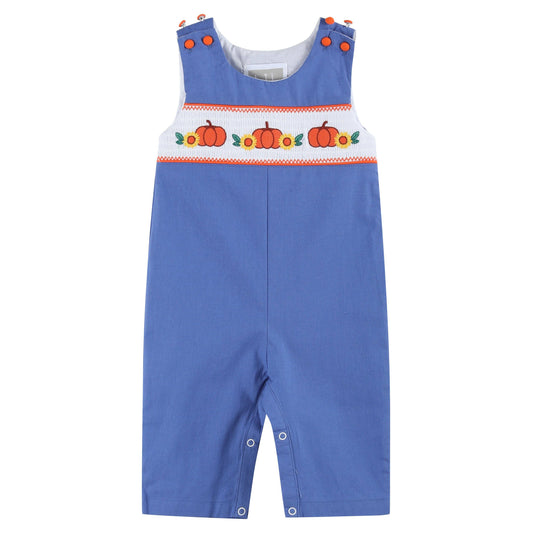 Blue Pumpkin Sunflower Smocked Longall