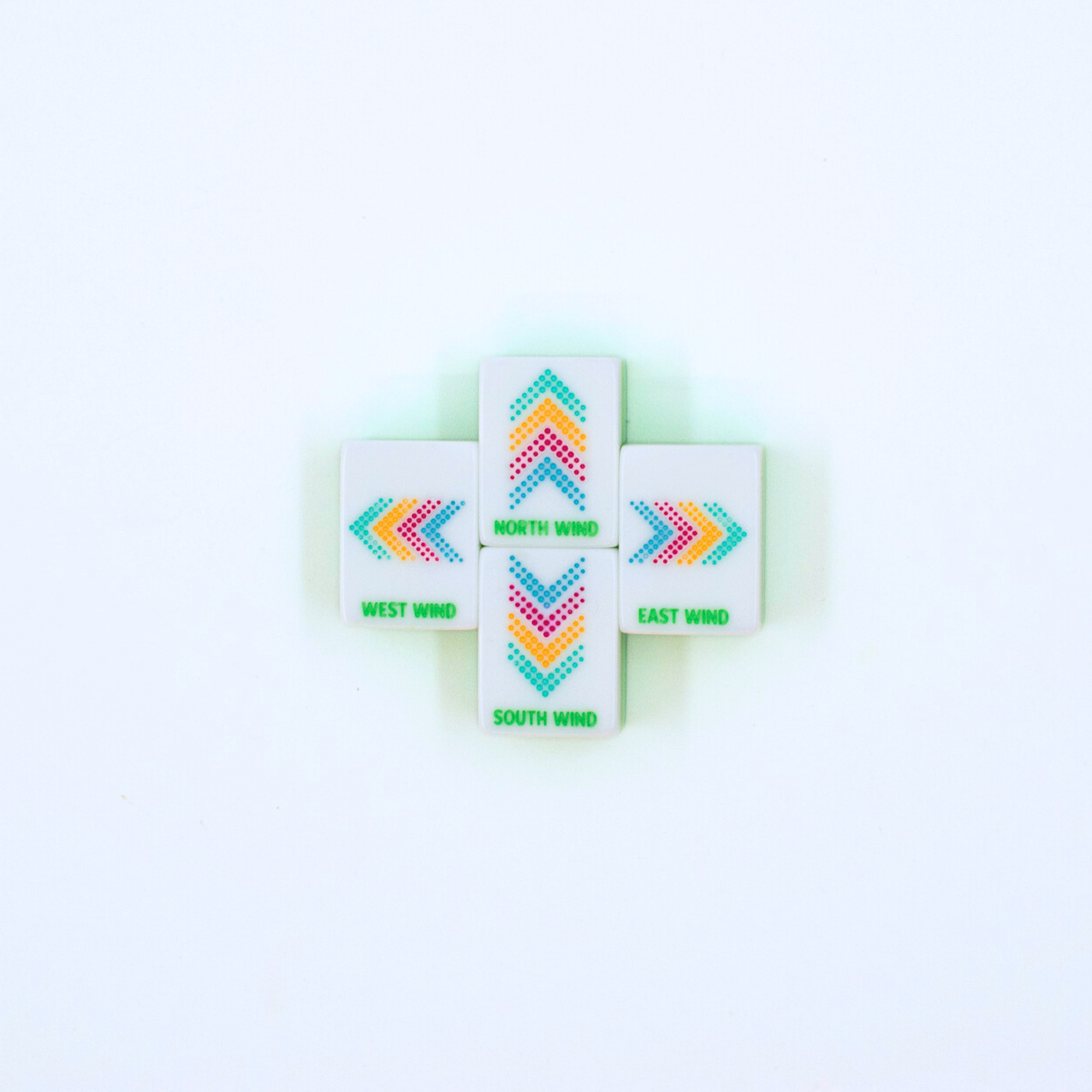 Mahjong Set- Crystal Confetti Lemon-Lime