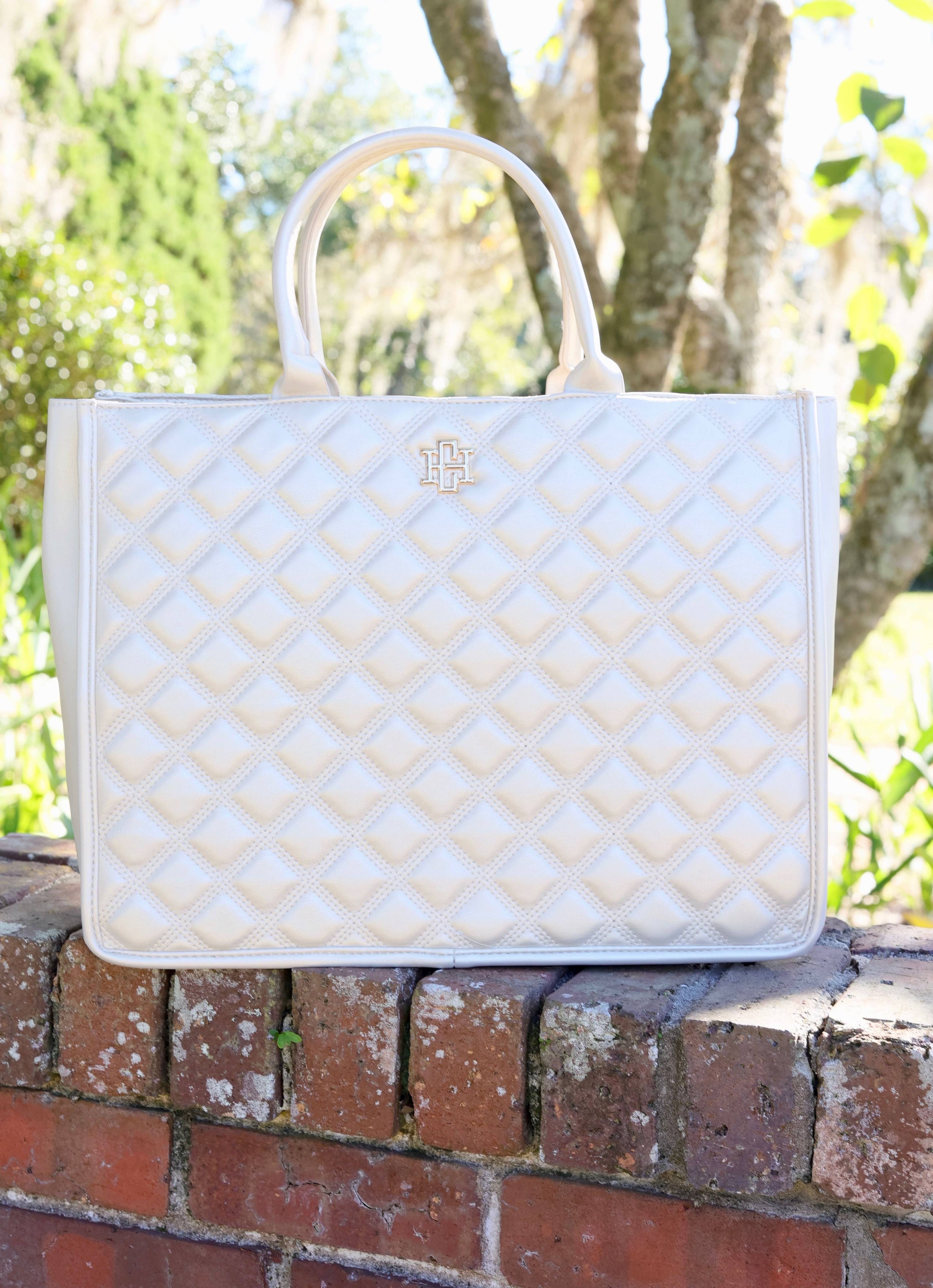 Niall Pearl Quilted Tote