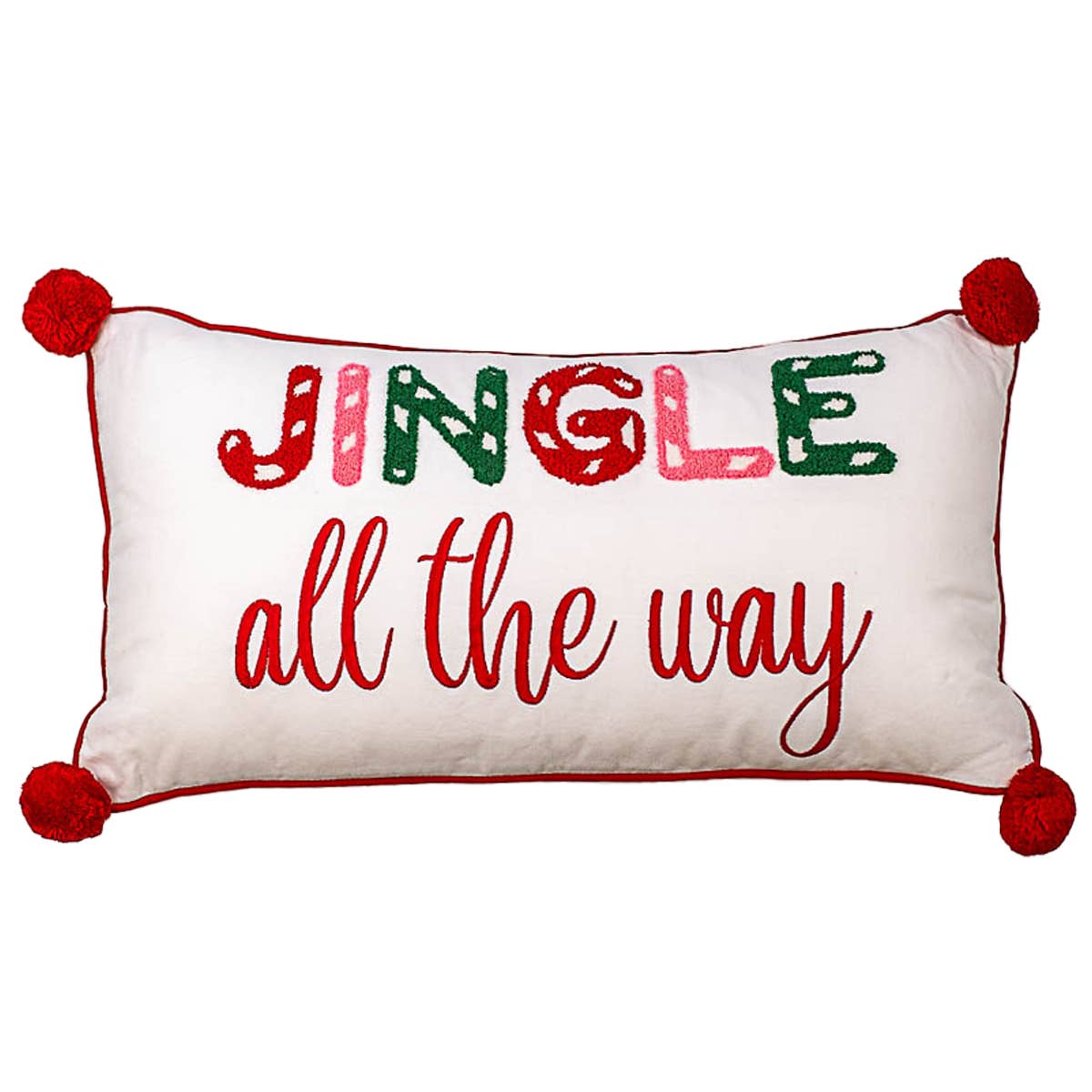 Jingle All The Way Lumbar Pillow