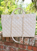 Melissa Tote Bag NUDE QUILTED DQ