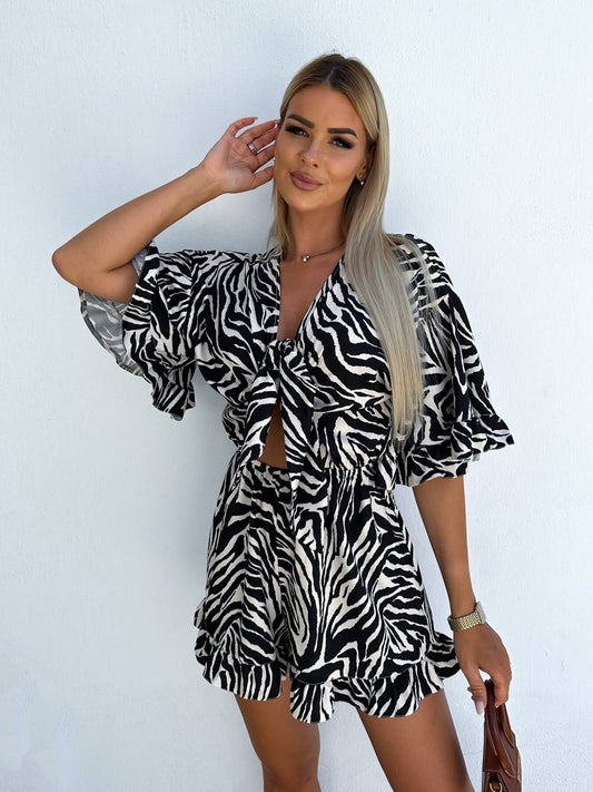 Zebra Romper