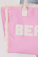 Embroidered Beach Tote