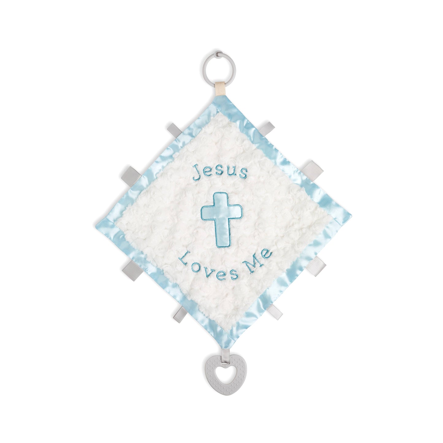 Jesus Loves Me Activity Blankie - Blue