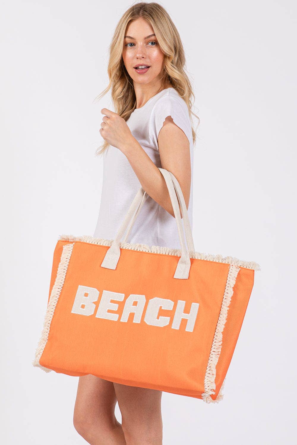 Embroidered Beach Tote