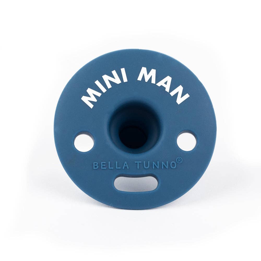 Mini Man Bubbi™ Pacifier: Blue