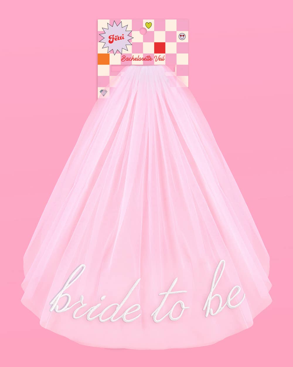 Bride To Be Embroidered Veil