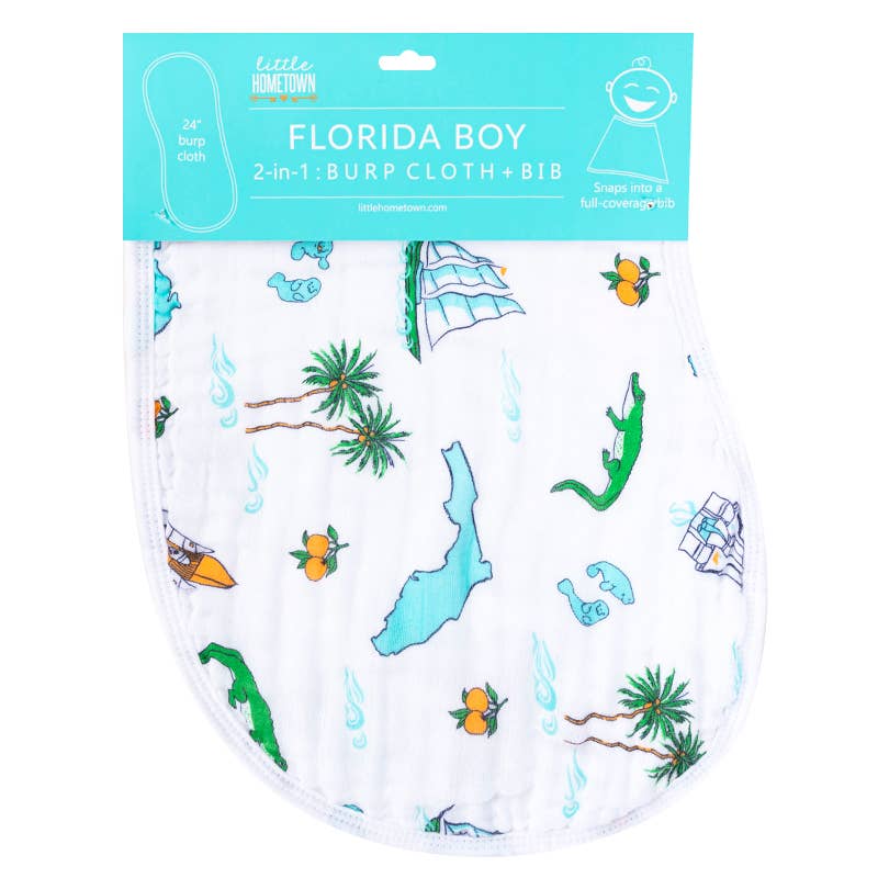 Florida Baby Burp/Bib Combo