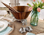 Sea Turtle Wood Salad Bowl