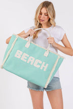 Embroidered Beach Tote