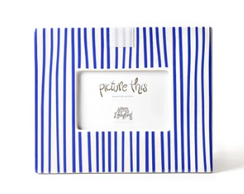 Indigo Skinny Stripe Mini Rectangle Frame