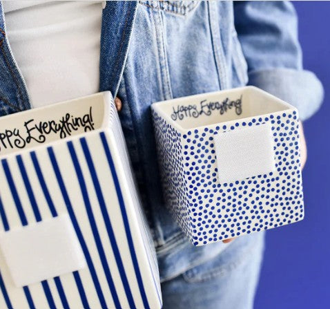 Indigo Small Dot Small Mini Nesting Cube