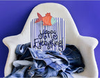 Indigo Skinny Stripe Mini Happy Everything Platter