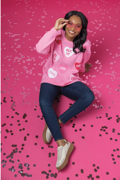 Valentine Sparkle Sweatshirt