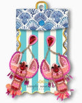 Lobster Statement Earrings