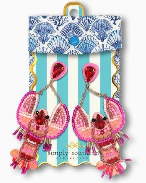 Lobster Statement Earrings